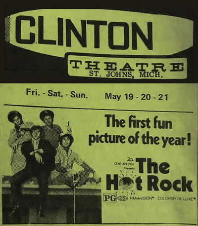 Clinton Theatre - 1972 Flyer